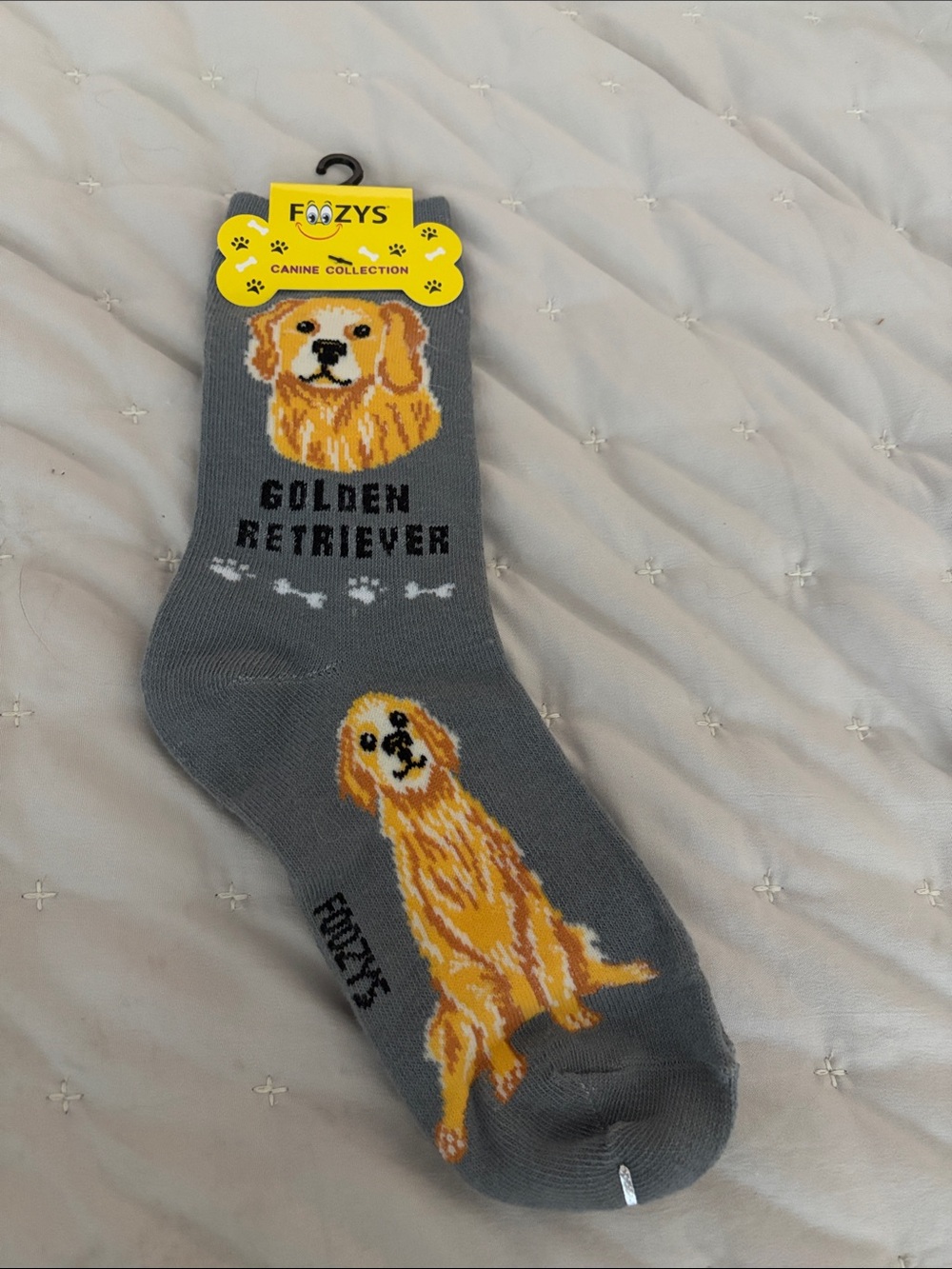 Gray Golden Retriever Dog Socks